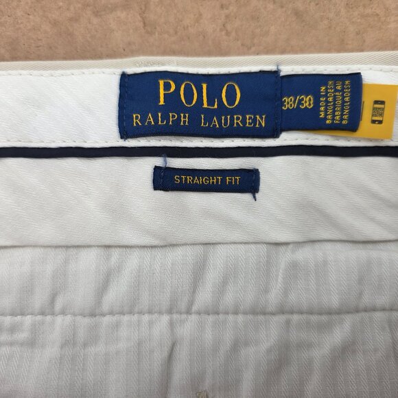 Polo Ralph Lauren Chino Pants Mens Lt Khaki Stretch Straight Fit Sz 38x29.5 - Picture 8 of 13